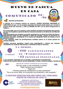 COMUNICADO MONA DE PASCUA 14/04/2020